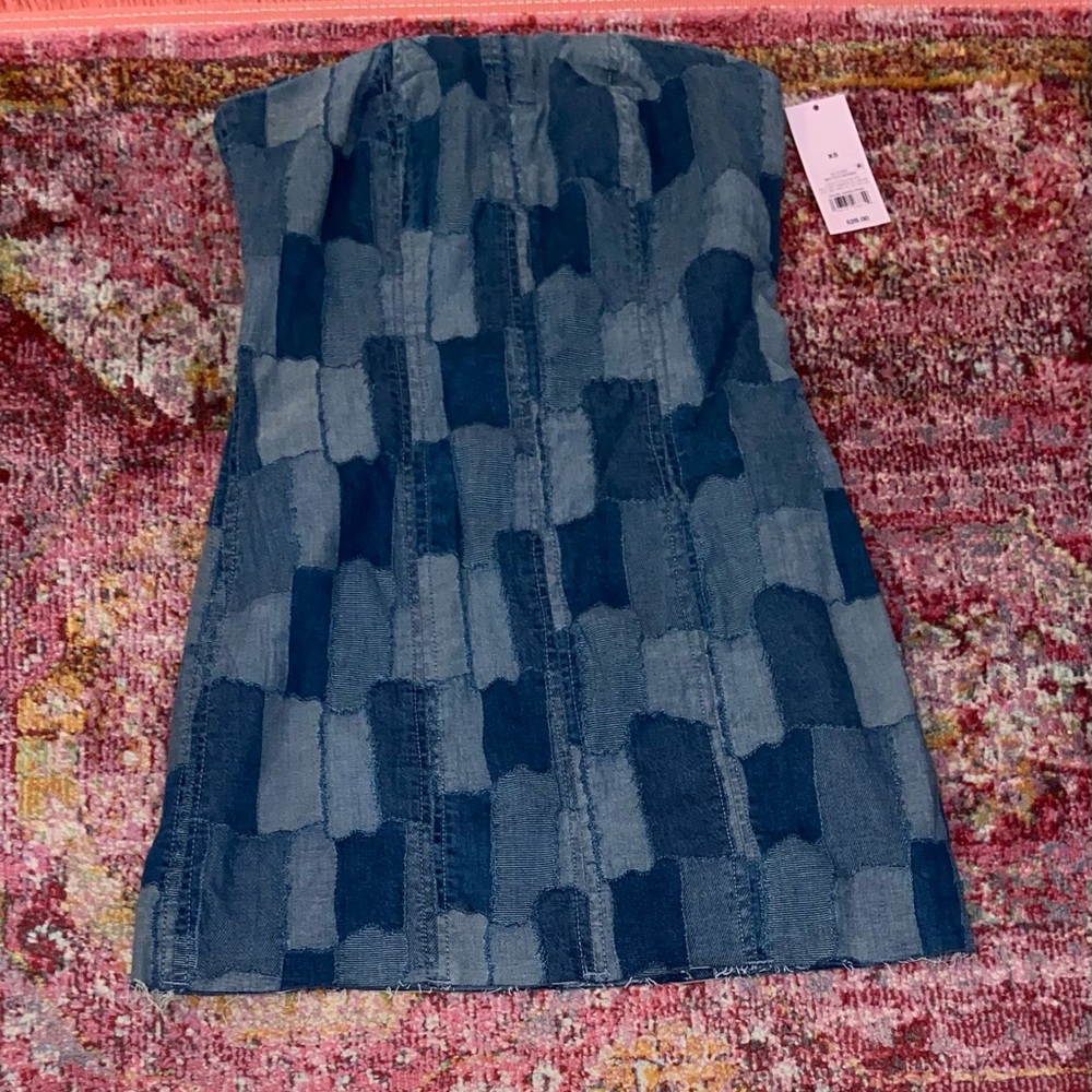 Patchwork Denim Dress